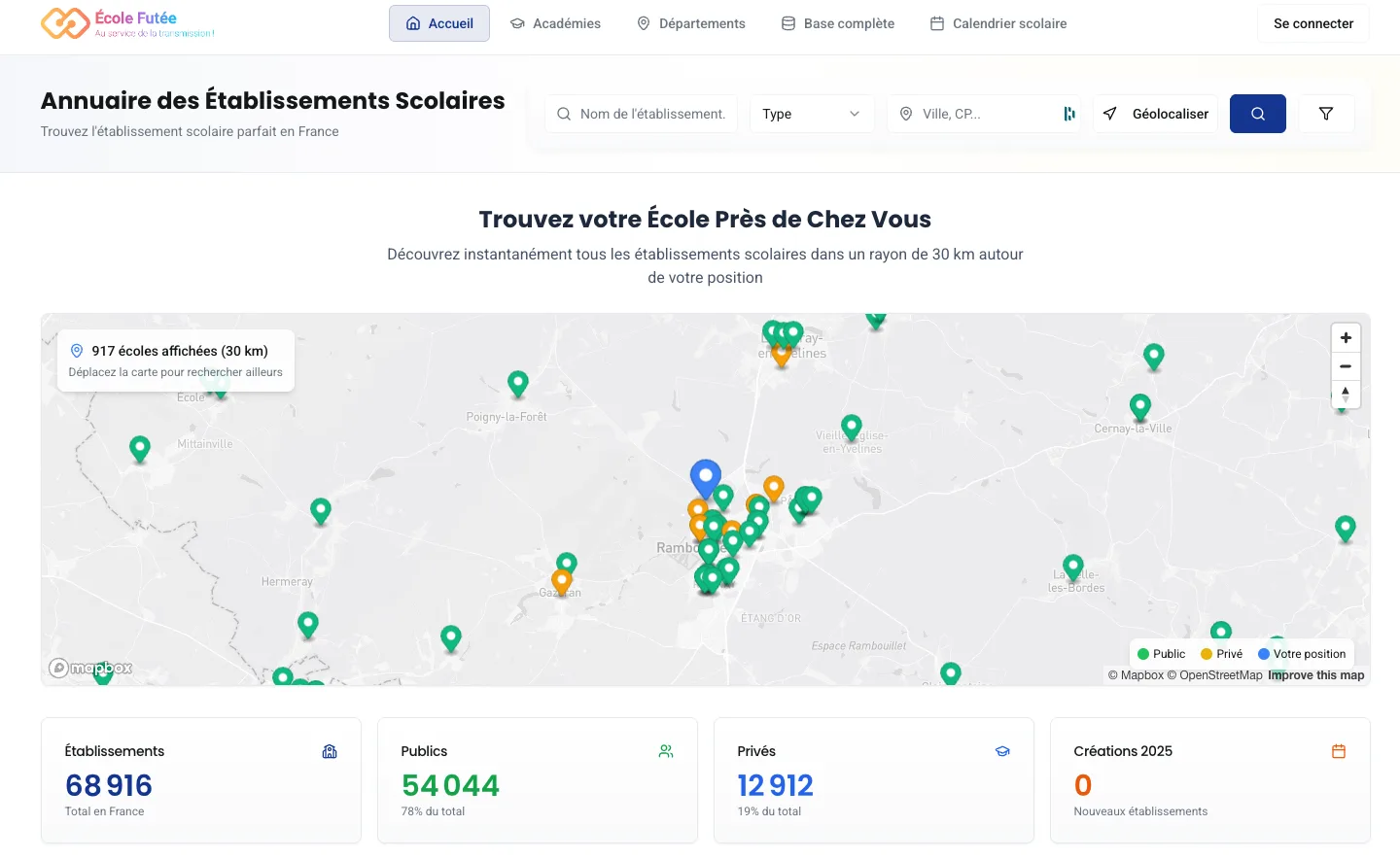 Annuaire des écoles de France